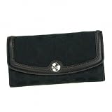 COACH BLACK GALLERY SIGNATURE CHECKBOOK WALLET 46490 SBKBK