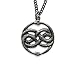 Moon Raven Designs - Silver Auryn Pendant Necklace - Solid Sterling Silver Hung on a Matching 24 Inch Chain - Fashion Jewelry