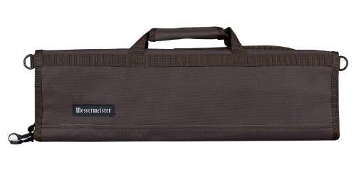 Messermeister 8-Pocket Padded Knife Roll, Chocolate Brown Messermeister 8-Pocket Padded Knife Roll, Chocolate Brown