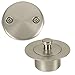Bennington Lift Turn Bathtub Tub Drain Overflow Conversion Kit with Removal Tool, Satin Nickel