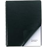 Swingline GBC Regency Premium Presentation Covers, Round Corners, Black, 50 Pack (2001712A)