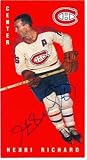 Henri Richard autographed Parkhurst Tall Boys hockey card (Montreal Canadiens)