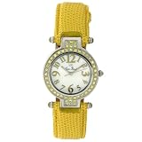 Lucien Piccard Women's " Roulette" Yellow Sapphire Watch #27008YL