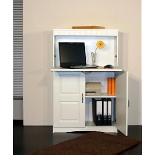 345: made in BRD - Sekretär - Schreibtisch - Landhausstil - weiß - made in germany -