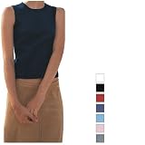 Bella - Ladies' 1x1 Rib Crewneck Sleeveless T-shirt - 2700