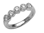 0.50 (1/2) cttw Round Diamonds Band - Platinum, 14kt White or Yellow Gold