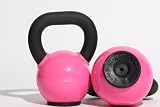 Pink Cast Iron Kettlebell 2x12kg
