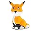 DolliBu CoTa Global Bath Buddies Orange Fox - 3 Inch - Squirter Bath Toy - Item #2796