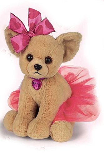 Bearington Collection Ballerina Stuffed Animal - Ballet Doll - Dance Recital Gifts for Girls - Dog Chichi - 13"