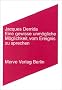 Eine gewisse unm�gliche M�glichkeit, vom Ereignis zu sprechen