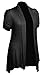 Women's Open Front Ruched Short Sleeve Shark Bite Hem Casual Plus Size Cardigan