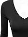 J.TOMSON Womens Plain Basic Cotton Spandex Long Sleeve T Shirt