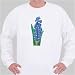 Grape Hyacinth Sweatshirt XXX-Large White