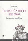 Revue PU Rennes  / La capacité politique des régions : Une comparaison France/Espagne