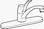 Moen #87585 Chrome 1Hand Kitch Faucet