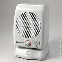 LifeTime Ceramic Disk Furnace with Thermostat Control and Oscillating Base Electric Heater by Pelonis/Del-rain