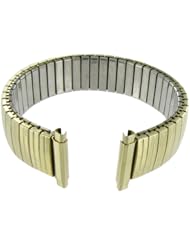 16-21mm Straight End Speidel Twist-O-Flex Gold Tone Stainless Watch Band Long 500/33