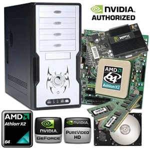 XFX GeForce 8200 Socket AM2 Barebone Kit AMD Athlon X2 5000+ 2.60GHz Processor, 500GB SATA II, 3GB DDR2 667, NVIDIA GeForce 8500GT, ATX Mid Tower Case, 450 Watt Power Supply 41RJCP1G%2BkL XFX GeForce 8200 Socket AM2 Barebone Kit AMD Athlon X2 5000+ 2.60GHz Processor, 500GB SATA II, 3GB DDR2 667, NVIDIA GeForce 8500GT, ATX Mid Tower Case, 450 Watt Power Supply