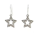 Earrings - E105 - Crystal Star ~ Clear AB