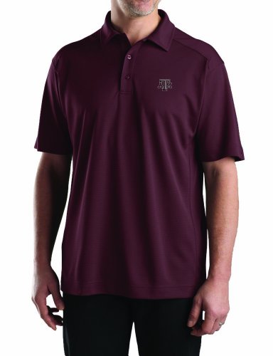 NCAA Men's Texas A&M Aggies Bordeaux Drytec Genre Polo (Bordeaux, Large)