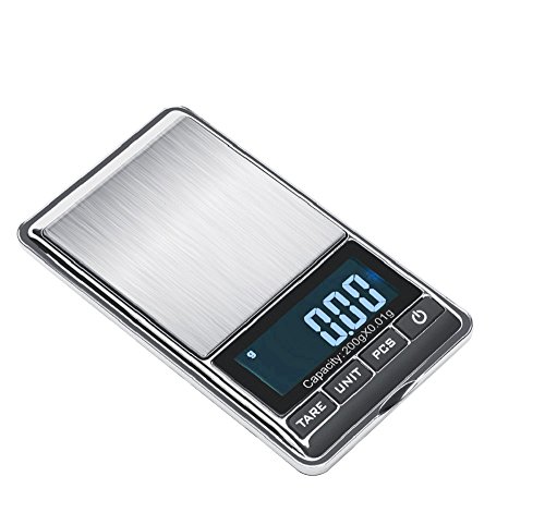 Jewelry Scale,TBBSC Weigh High Precision Digital Scale Pocket 200g/0.01g Reloading, Jewelry and Gems Weigh Scale, Kl-16