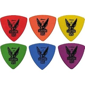 Clayton Delrin Rounded Triangle Guitar Picks, .50MM 1 Dozen by 