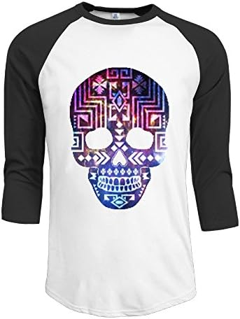 RONG HI Galaxy Skull Men Half SleeveÂ Tee-shirts