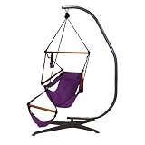 Hammaka Hammocks Suelo Stand/Wood Chair Combo - Plum Purple