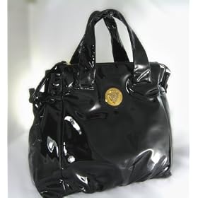 Gucci Handbags (Black) Patent Leather Large Hysteria Tote Bag 197022