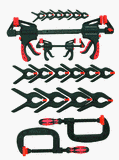Spring Clamps: DIB Tool Imports 324063 Do it 22-Piece Clamp Set