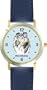 Collie (SC) Dog - WATCHBUDDY� DESIGNER DELUXE TWO-TONE THEME WATCH - Arabic Numbers-AQUA MARINE STYLE - Pale Blue Dial with Blue Leather Strap-Children's Size-Small ( Boy's Size & Girl's Size )