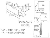Black Tilt Window Latch for Acorn Windows - Package