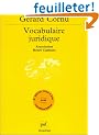 Vocabulaire juridique