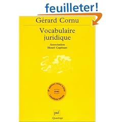 Vocabulaire juridique