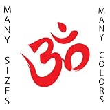 23 High - Red - Aum Om Self Adhesive Vinyl Decal 