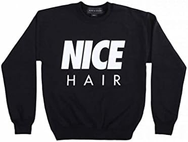 Alex And Chloe Women's Nice Hair Sweatshirt Medium Black /White
