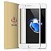 Manto iPhone 7 8 6S 6 Screen Protector, Full Coverage Tempered Glass Screen Protector Film Edge to Edge Protection Compatible with iPhone 7, iPhone 8, iPhone 6S, iPhone 6, 4.7 Inch, White