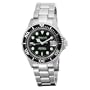 Momentum Men's 1M-DV70B0 Aquamatic II Black Dial Steel Bracelet Watch