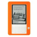 Premium Orange Soft Silicone Skin Gel Cover Case for Amazon Kindle 2 Kindle2 6" Ebook Reader