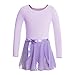 MAGIC TOWN Girls' Classic Long Sleeve Tutu Dress Leotard