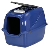 Pet Supplies : Petmate Kitty Komplete Jumbo Hooded Litter Pan and Hood, Planet Blue