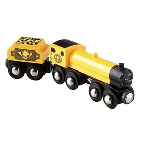 Yellow Engine with Tender by Brio