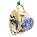 schnauzer45 - Gray Schnauzer Christmas Ornament Sleigh Ride Cup of