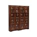 Leslie Dame Double CD,DVD Wall Rack Media Storage in Dark Cherry