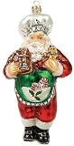 Chef Santa Polish Glass Christmas Ornament