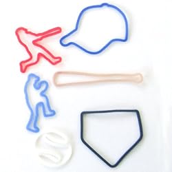 Silly Bandz Baseball Shapes - 24 Pack