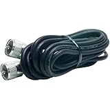 RG-58A/U Coaxial Cable w/Molded PL-259 Connectors (18 feet)