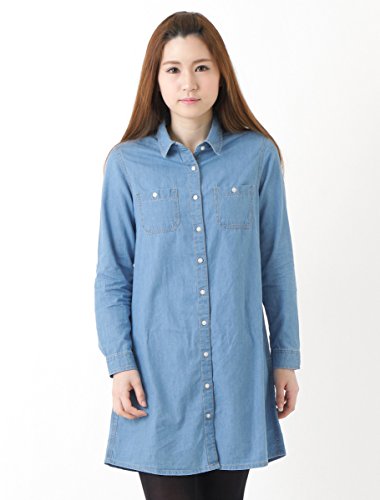 (ハニーズ シネマクラブ) Honeys CINEMA CLUB デニムシャツワンピース 5520517582