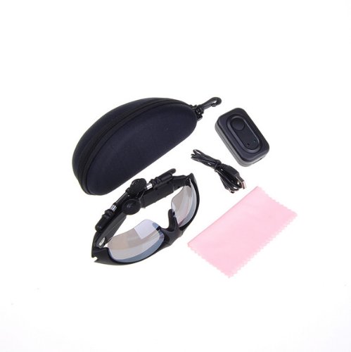 Black 2GB 2G Sports Sunglass Handsfree Wireless Headset MP3 Player Sunglass