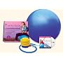Wai Lana Pilates Yoga Exercise Ball Kit-Small(Ball size: 22"/55cm, Purple)